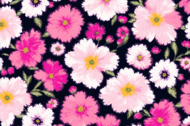 Belo padrão floral Um incrível padrão floral Background Generative AI