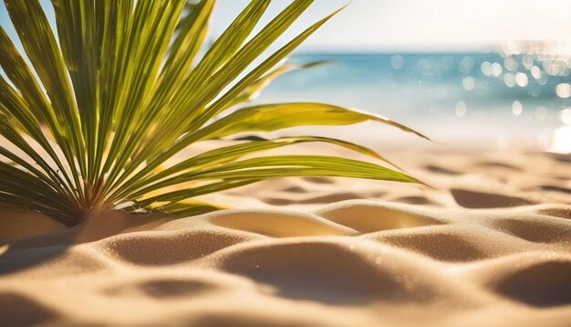 Belo pano de fundo para férias de verão e viagens areia dourada de praia tropical