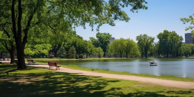 Belo parque da cidade