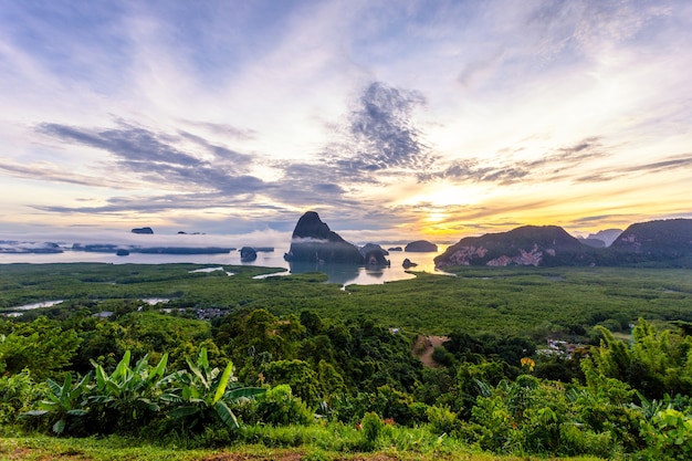 Belo ponto de vista em samet nang she