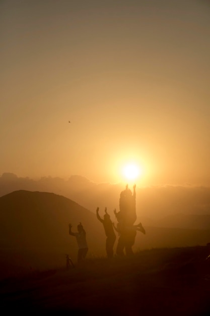 Belo pôr do sol na Coréia