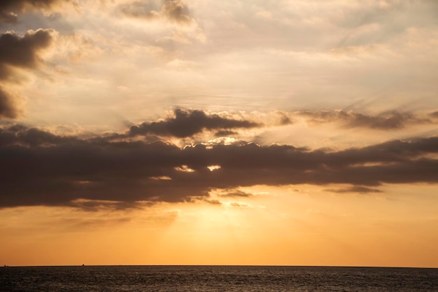 Belo pôr do sol na Coréia