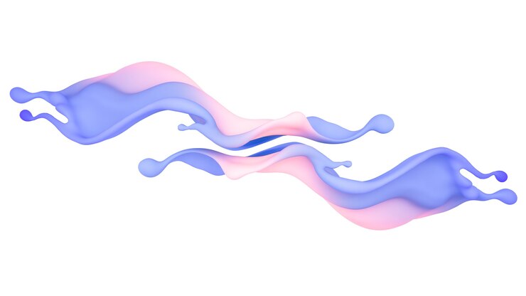 Foto belo respingo multicolor de líquido ou tinta. ilustração 3d, visualização 3d.