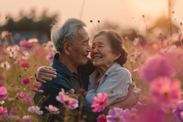 belo romance de amantes no dia de São Valentim na natureza ao ar livre pragma