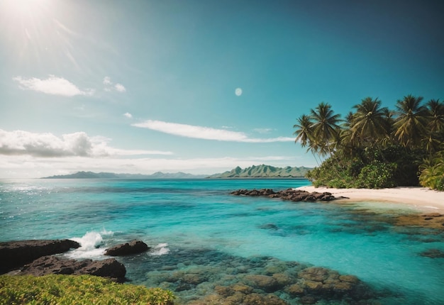 Belos cenários de praias de águas rasas