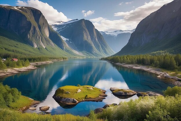 Belos cenários naturais da Noruega