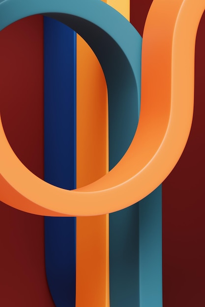 Belos desenhos coloridos de textura de água ilustração 3D padrão de superfície caótico abstrato