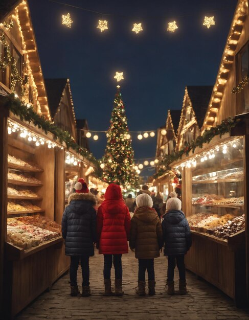 Belos e românticos mercados de Natal