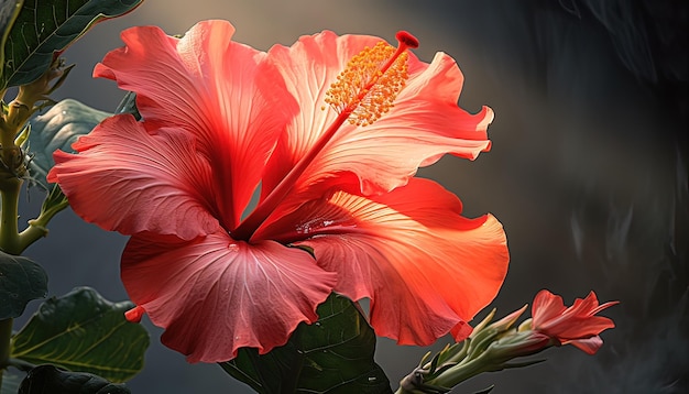 Foto belos hibiscos ou bunga raya