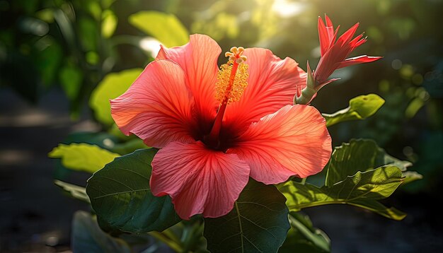 Belos hibiscos ou bunga raya