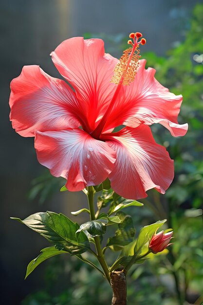 Foto belos hibiscos ou bunga raya