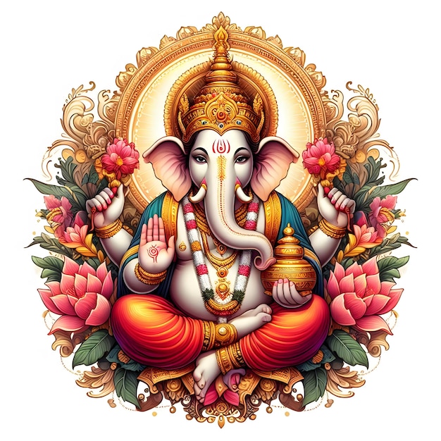 Belos Lord Ganesh Chaturthi ou Vinayaka Chaturthi popular festival hindu senhor Ganesha