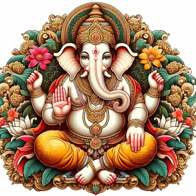 Belos Lord Ganesh Chaturthi ou Vinayaka Chaturthi popular festival hindu senhor Ganesha