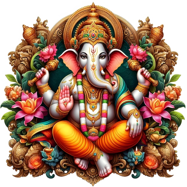 Belos Lord Ganesh Chaturthi ou Vinayaka Chaturthi popular festival hindu senhor Ganesha