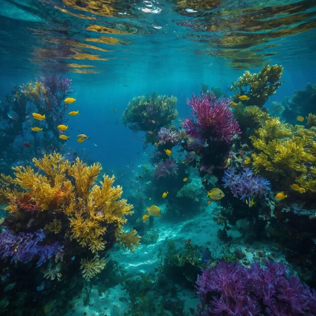 Belos recifes de coral
