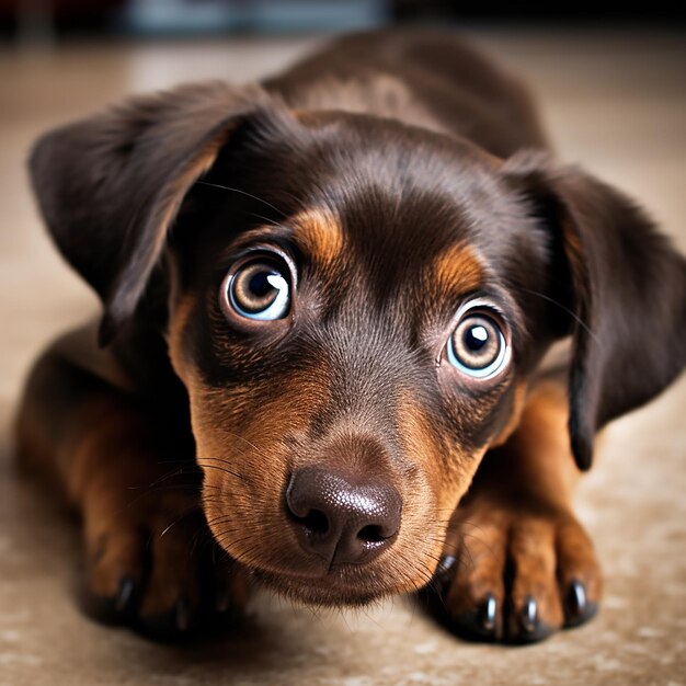 Foto belos retratos de rostos de cães