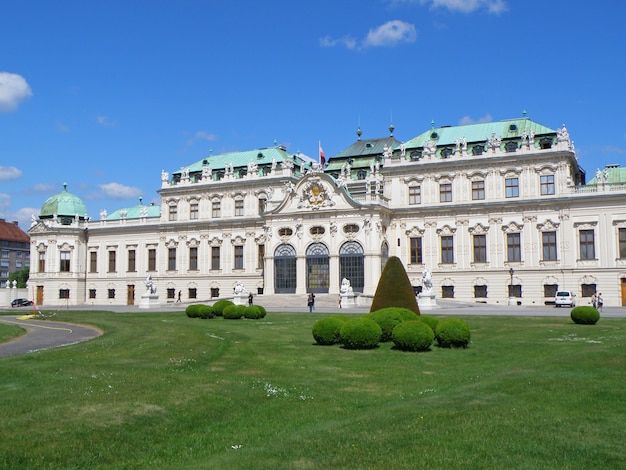 Foto el belvedere superior en viena de austria