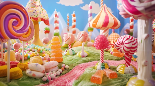 Bem-vindo ao Candyland, onde tudo é feito de açúcar e especiarias e tudo é doce de sabor.