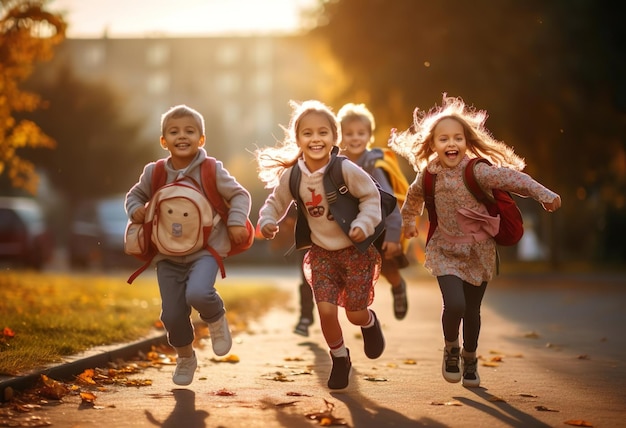 Bem-vindo de volta à escola Material escolar Composição escolar