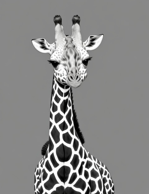 bemalte Giraffe