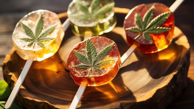 Benefícios do CBD para os Lollipops de Cannabis Calmante 220