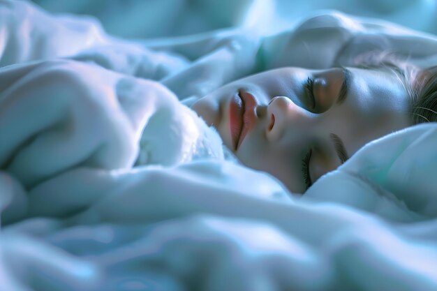 Foto beneficios de la higiene del sueño para mejorar el sueño en personas con trastornos neurodegenerativos concepto trastornos neurodogenerativos calidad del sueño métodos de higiene del dormir función cognitiva