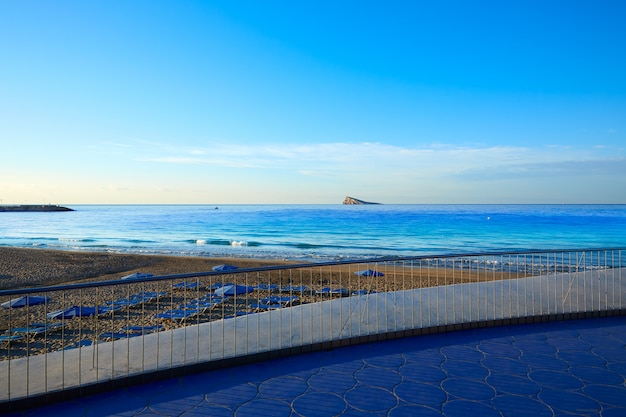 Benidorm poniente praia em alicante, espanha