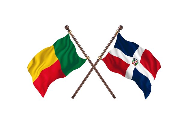 Benin versus República Dominicana, Fundo de Bandeiras de Dois Países