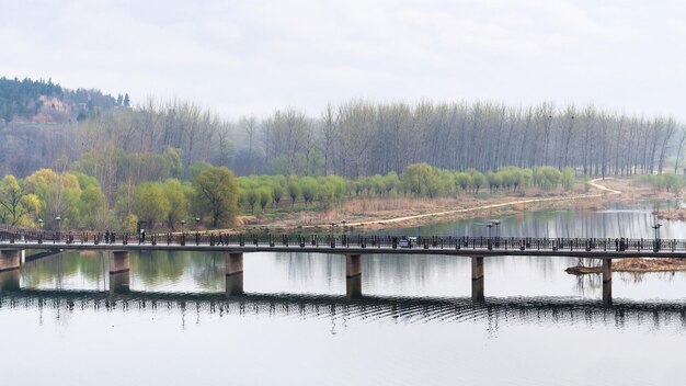 Über Ansicht der Manshui-Brücke am Yi-Fluss