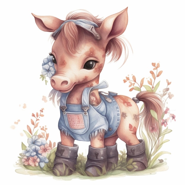 Über das süße Baby Pferd Sublimation Clipart