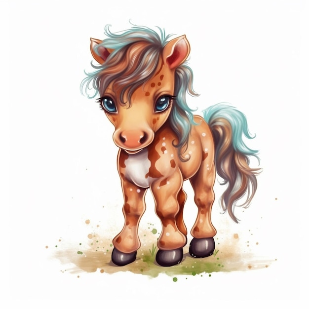 Über das süße Baby Pferd Sublimation Clipart