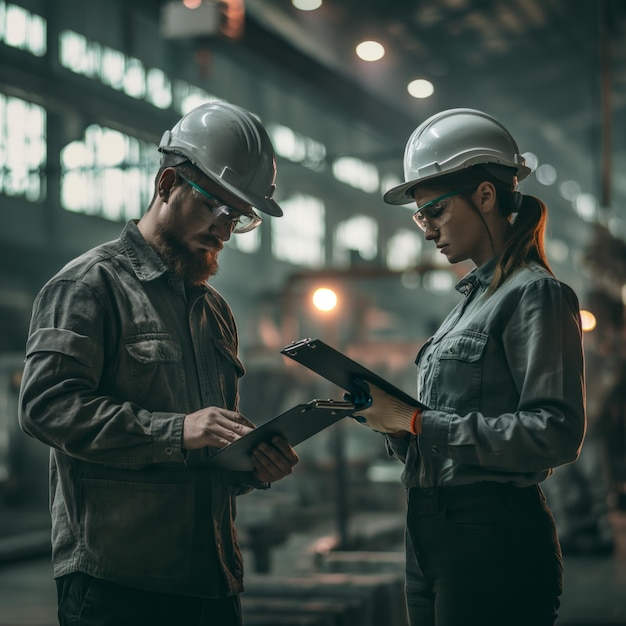 Berater für Industriearbeiter in Fabriken