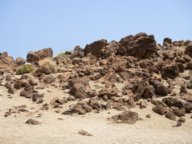 Bereich des Aussichtspunkts der San Jose Mines im Teide-Nationalpark auf Teneriffa