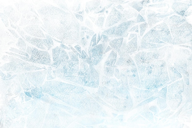 Bereifter blauer Aquarellhintergrund des Winters gemalt auf weißem Papier