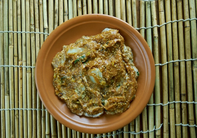 Berenjena con Patatas Baigan Aloo o Berenjena.