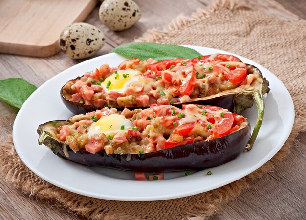 Berenjenas rellenas al horno