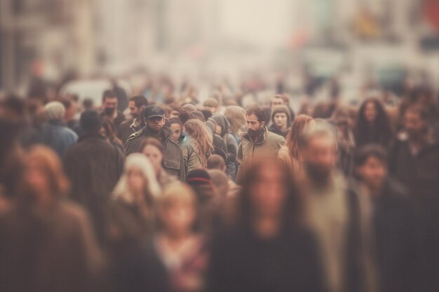 Überfüllte Menschen protestieren gegen Straßenkrankheiten und Menschen auf der ganzen Welt