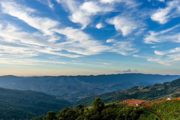 Berg bei Phucheefa, Chiangrai-Provinz, nördlich von Thailand.