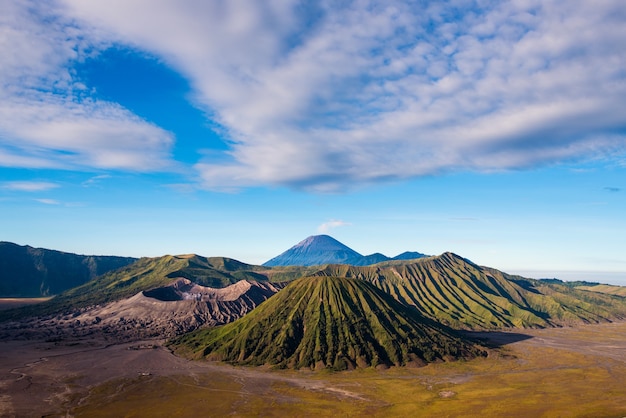 Berg Bromo-Vulkane in Nationalpark Bromo Tengger Semeru, Osttimor, Indonesien.