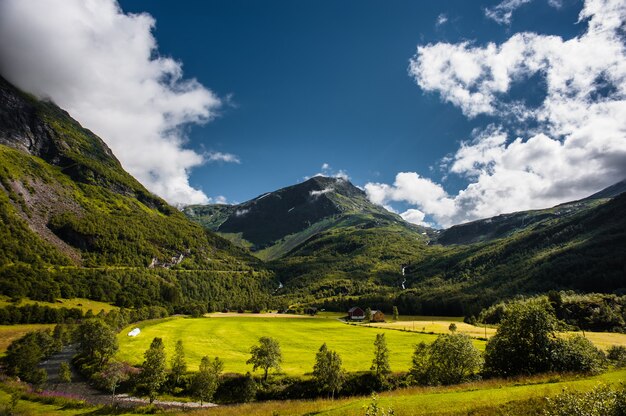 Berg Dalsnibba Landschaft im Geiranger Fjord, Norwegen.