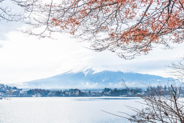 Berg Fuji San mit bewölktem