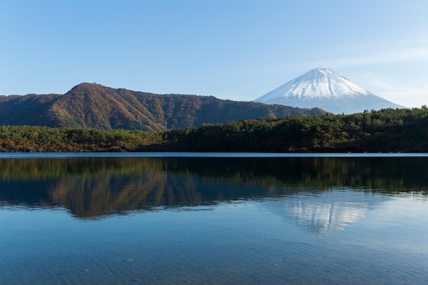 Berg Fuji und See