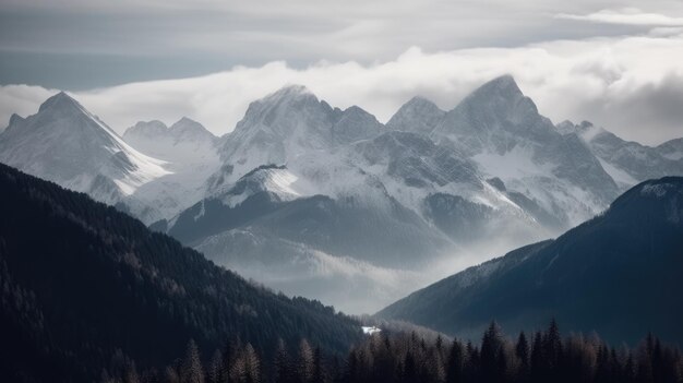 Berg im Winter