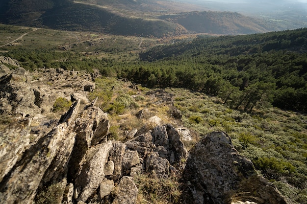 Berg, Sonnenuntergang, Felsen, Naturlandschaftsfoto