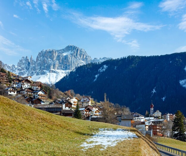 Berg Tiers Dorf Italien