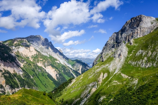 Berg- und Weidelandschaft in Pralognan la Vanoise.