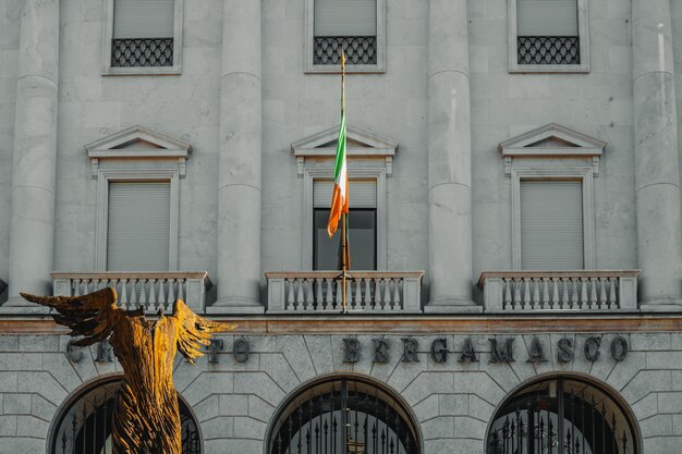 Foto bergamo itália lombardia a cidade velha uma das mais belas cidades da itália feriados de natal 25122023