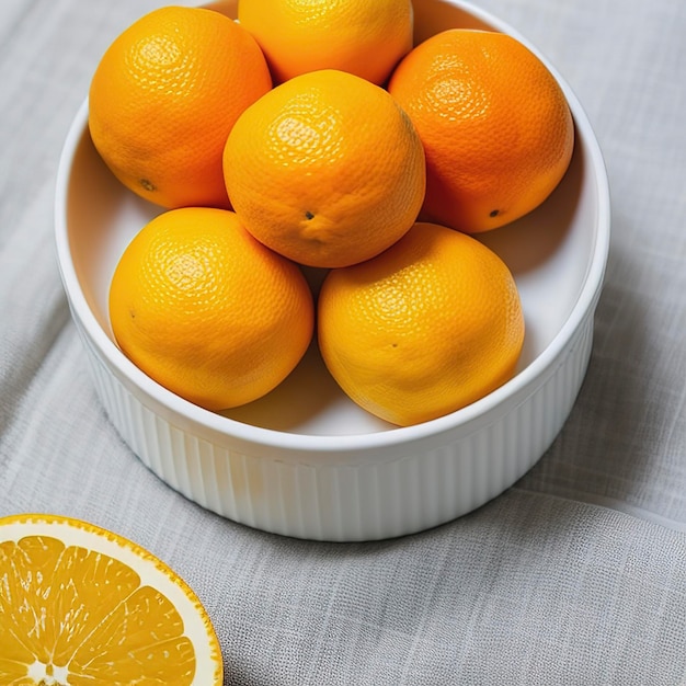 Bergamota naranjas color amarillo aislado sobre fondo blanco