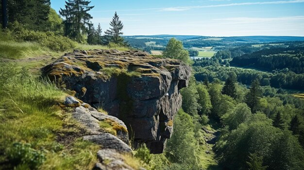 Bergansicht in hoher Auflösung hd fotografisches kreatives Bild