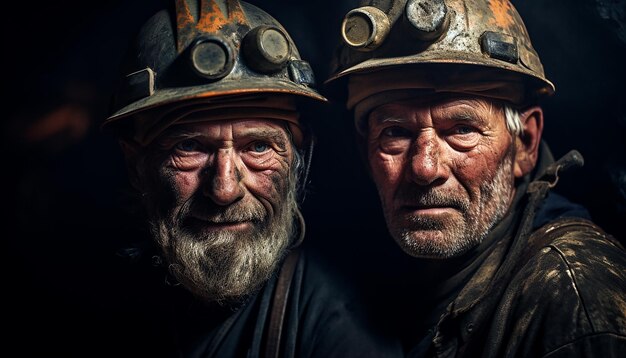 Bergarbeiter, Bergarbeiter Portait Fotografie